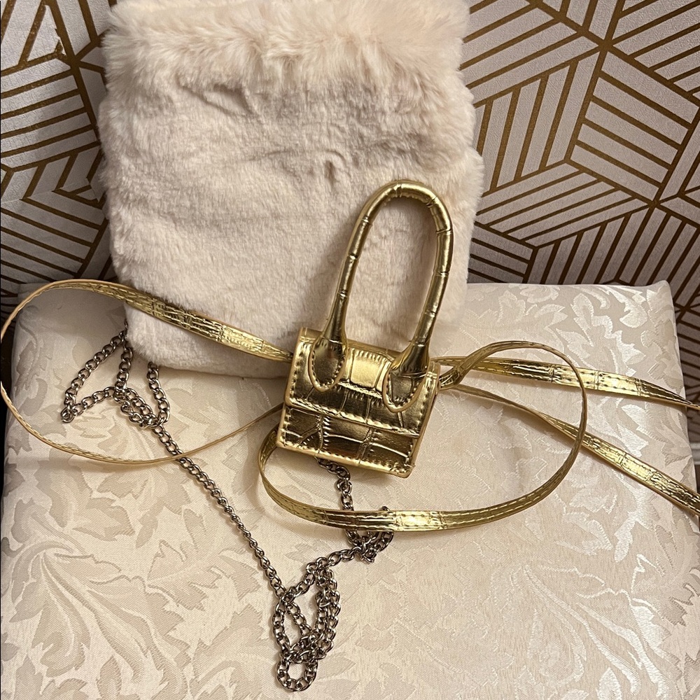 Gold Mini Handbag